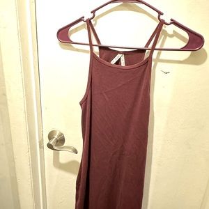 Maroon spaghetti strap dress